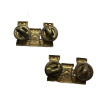 Paires d'insignes de col, U.S. Officier Engineer, à pin's