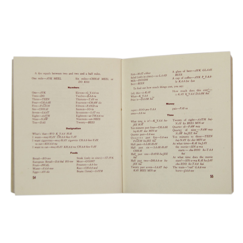 Livret, A Pocket Guide to India, 1943, CBI
