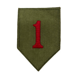 Insigne, 1st Infantry Division, dos vert, 1943