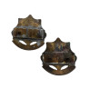 Paire de crests, 2nd Mechanized Cavalry Group, Normandie, Lorraine, Ardennes