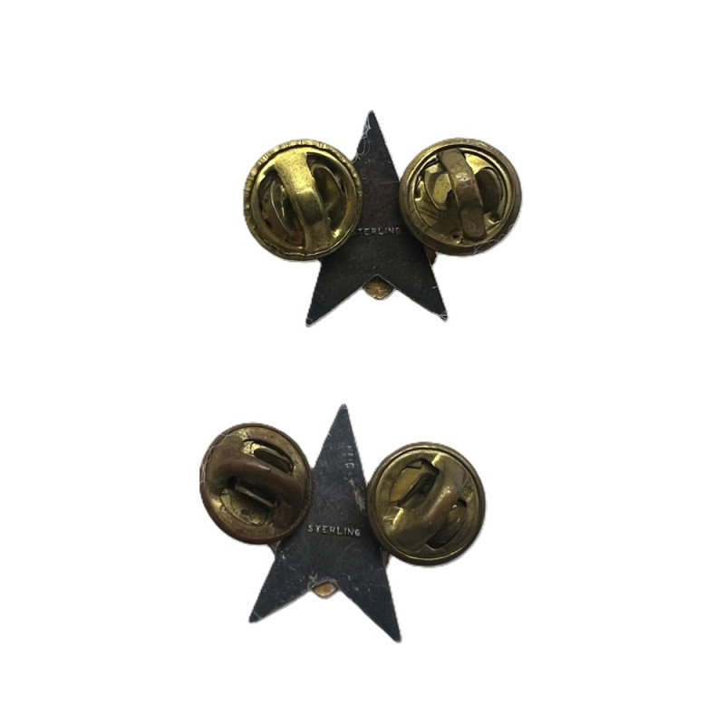 Pair, General Staff Corps, Officer Ccollar Insignias, Sterling