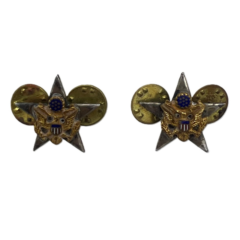 Paire d'insignes de col officier, General Staff Corps, Sterling