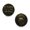 Disques de col WAC & US, à pin's, 1er type