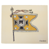 Lot of Four Illustrations, Standards of the Wehrmacht: Marine, Fahrabteilungen, Kavallerie, Nachrichtentruppe