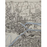 Carte britannique, CAEN, Normandie, 1944