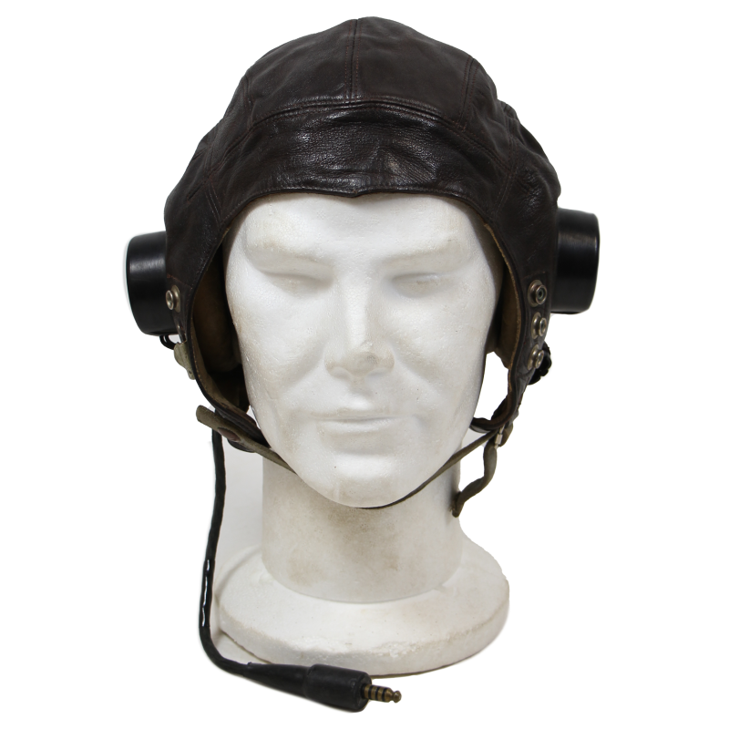 Helmet, Flying, Type C, 2nd Pattern, Royal Air Force, Named, with Receivers Helmet, Flying, Type C, 2nd Pattern, Royal Air Force, Named, with Receivers