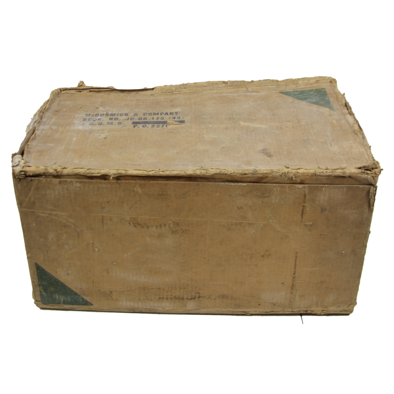 Carton, Prisoners of War, American Red Cross, insecticide