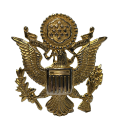 Insigne de casquette officier, US Army, GEMSCO, N.Y.