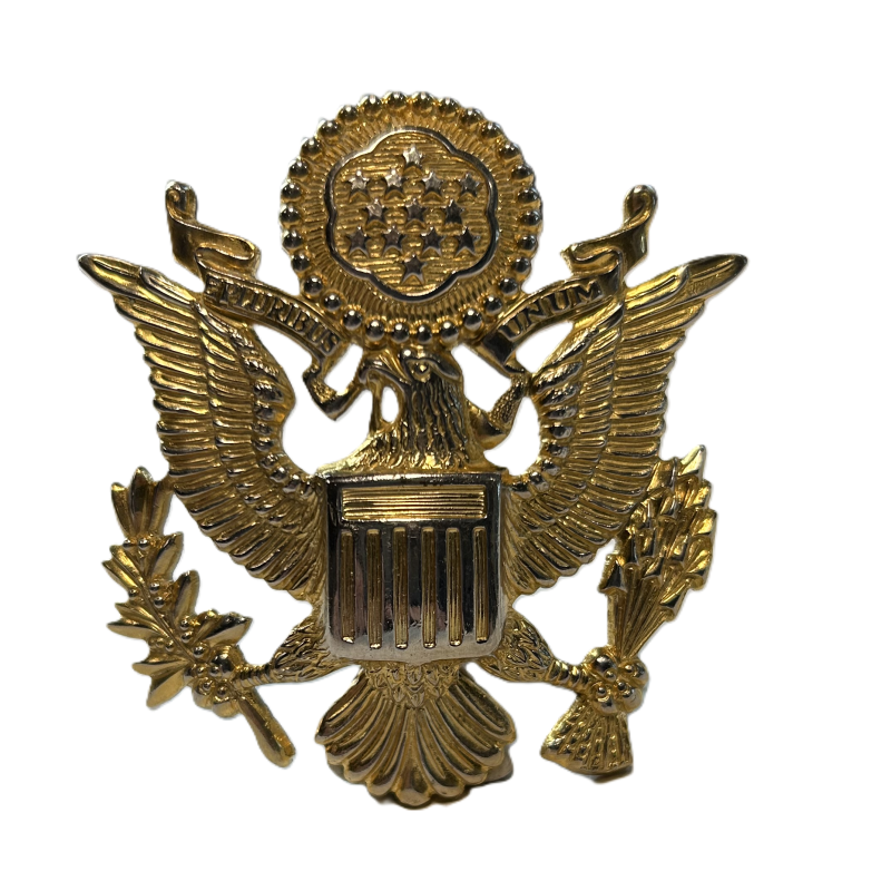 Insigne de casquette officier, US Army, GEMSCO, N.Y.