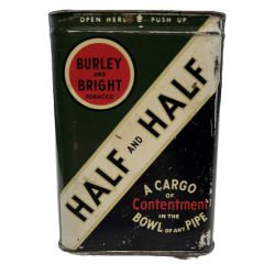 Boîte de tabac américain, HALF and HALF