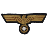 Eagle, Breast, Embroidered on wool, Kriegsmarine, Dark Blue