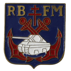 Insigne, Régiment Blindé de Fusiliers Marins, RBFM, 2e DB