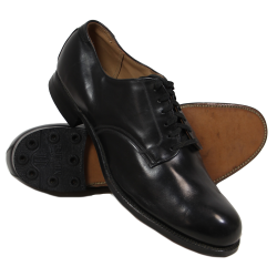 Chaussures basses, cuir noir, officier, US Navy, pointure 43,5, 1944