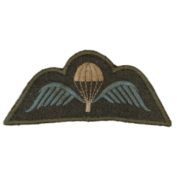 Brevet de parachutiste britannique, tissu