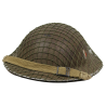 Helmet, Mk II, JSS-FH 1940, 1ère Division Française Libre, with Net Helmet, Mk II, JSS-FH 1940, 1ère Division Française Libre, with Net