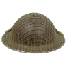 Helmet, Mk II, JSS-FH 1940, 1ère Division Française Libre, with Net Helmet, Mk II, JSS-FH 1940, 1ère Division Française Libre, with Net