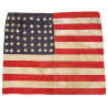 Drapeau US, confection artisanale, Sainte-Honorine-des-Pertes, Omaha Beach, 7 et 8 juin 1944
