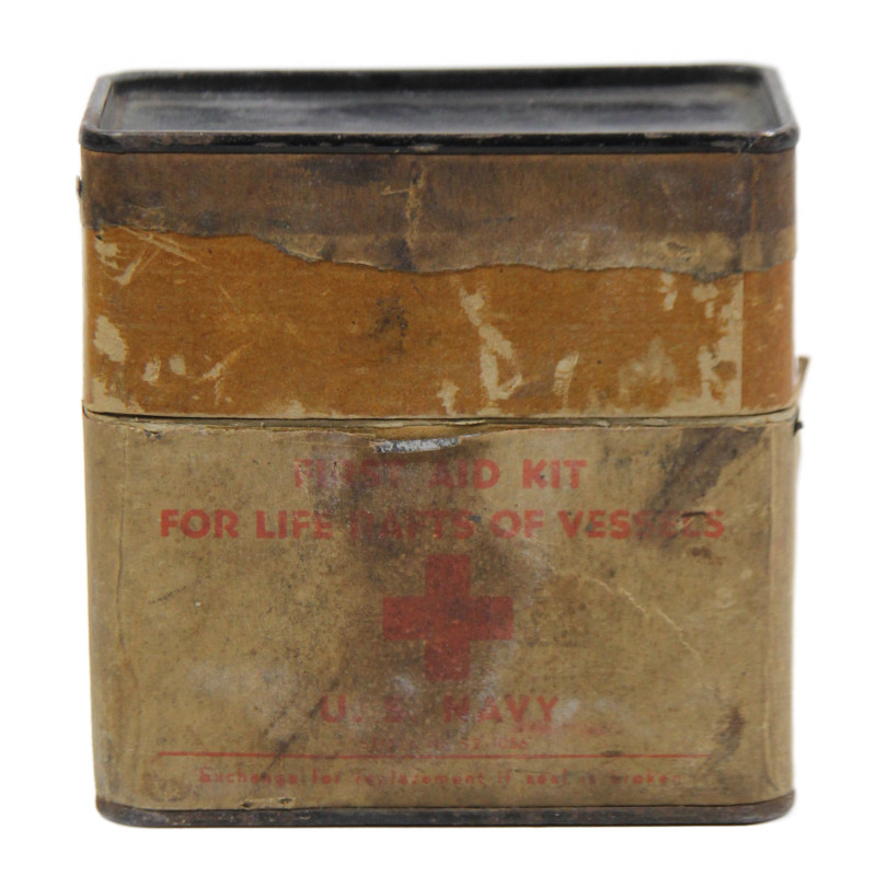 Boîte, First-Aid Kit for Life Rafts of Vessels, US Navy