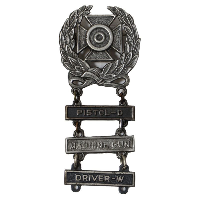 Badge, Expert, Pistol-D, Machine Gun & Driver-W