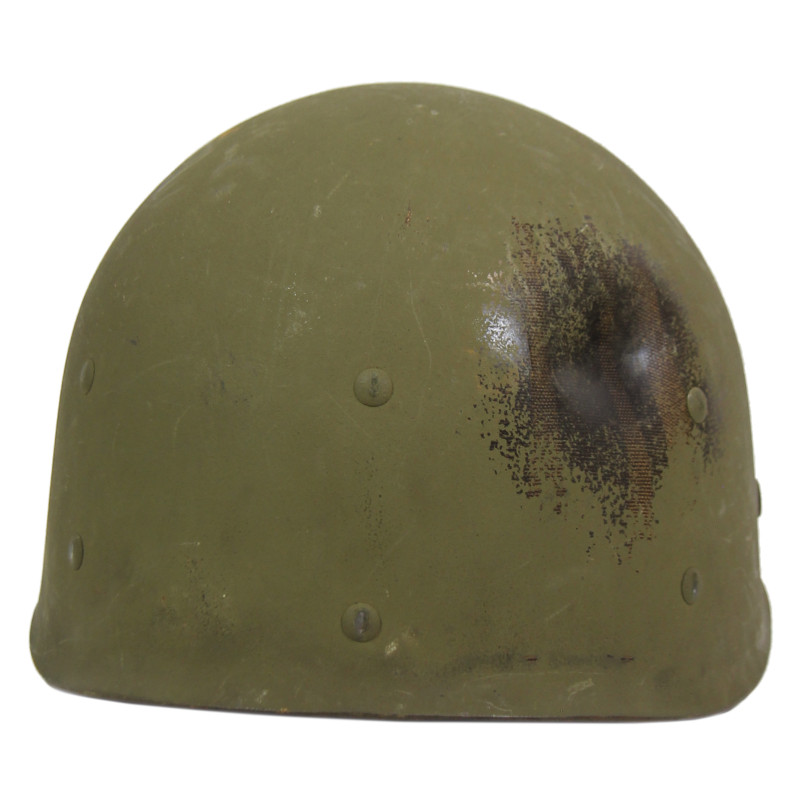 Casque M1, pattes fixes, liner FIRESTONE, nominatif, impacté