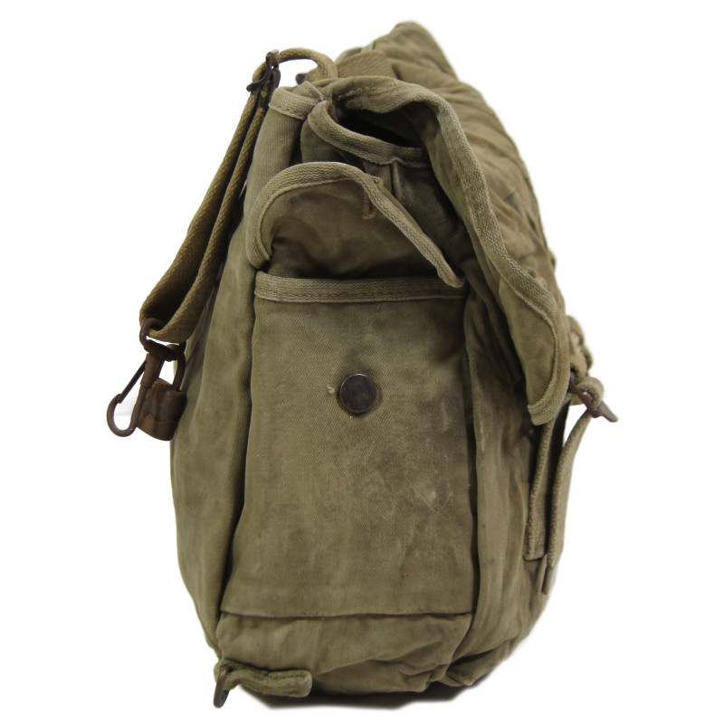 Bag, Field, M-1936, BRADFORD & CO. INC. 1942, Pvt. Horace Bosso, 922nd Engineer Aviation Regt., 9th Air Force, USAAF, ETO