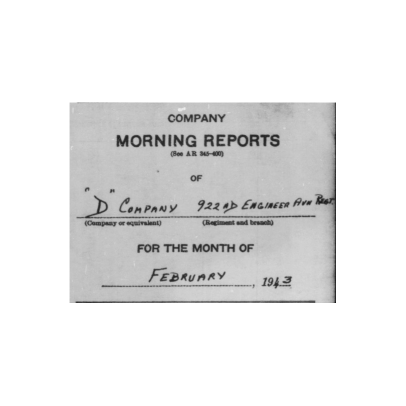 Bag, Field, M-1936, BRADFORD & CO. INC. 1942, Pvt. Horace Bosso, 922nd Engineer Aviation Regt., 9th Air Force, USAAF, ETO