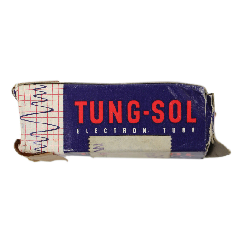 Tube électronique, TUNG-SOL, Made in U.S.A., dans sa boîte