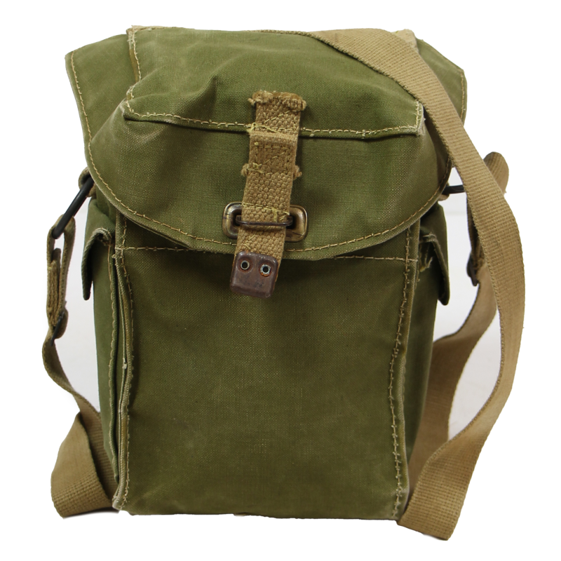 Bag, Gas Mask, British, 1943, Named