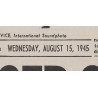 Newspaper, Pittsburgh Sun-Telegraph, August 15, 1945, 'Peace -- Shooting Ends In Pacific'