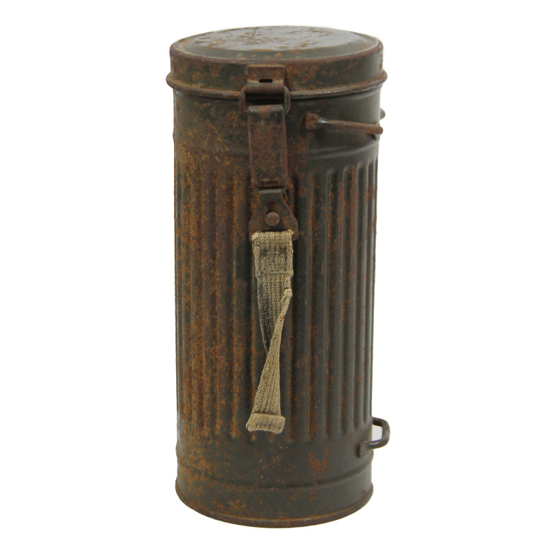 Mask, Gas, M30, German, 1940, with Canister, 1942, Named, 3. Fallschirmjäger-Division, Hill 192