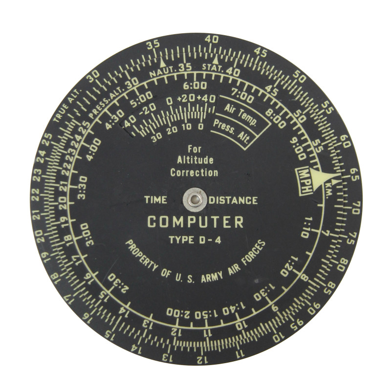 Computer, Time and Distance, Type D-4, USAAF, 1943
