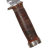 Knife, Cattaraugus 225Q, with Leather Scabbard, Named
