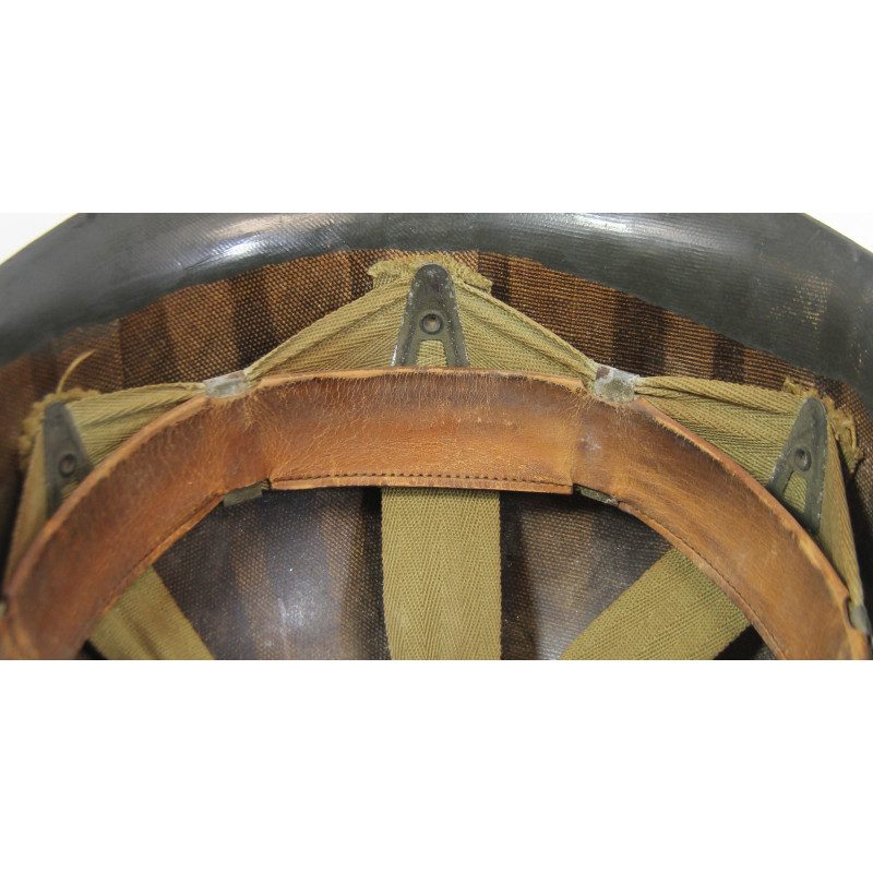 Sous-casque M1 (liner), FIRESTONE, A washers verts, Cpt. W.J. Choquette, 109th Signal Battalion