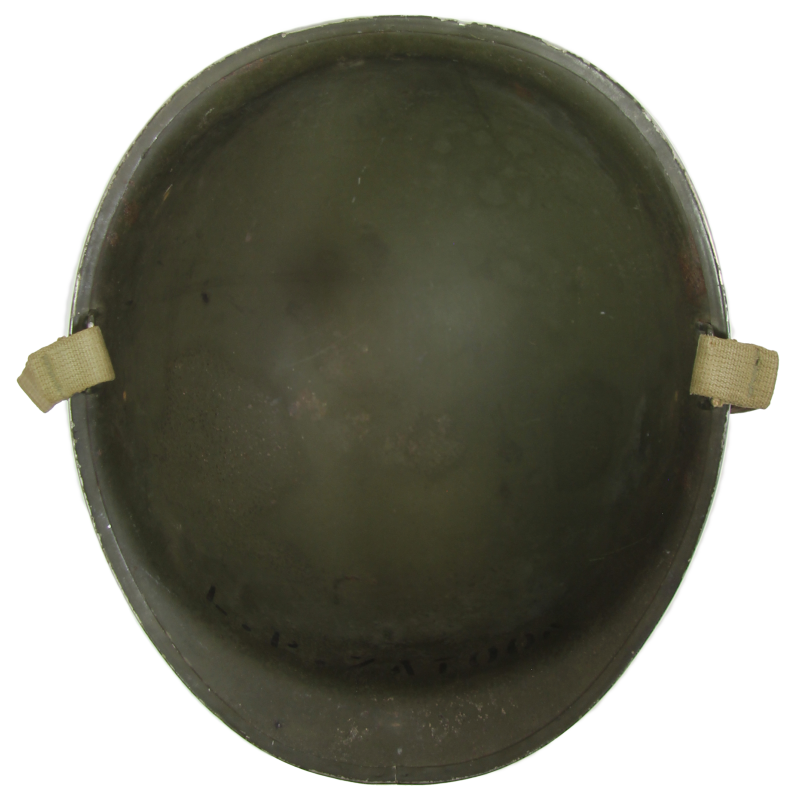 Casque M1, pattes fixes, liner HAWLEY, F1c Leo Zatoon, 21st Naval Construction Bn., Seabees, PTO
