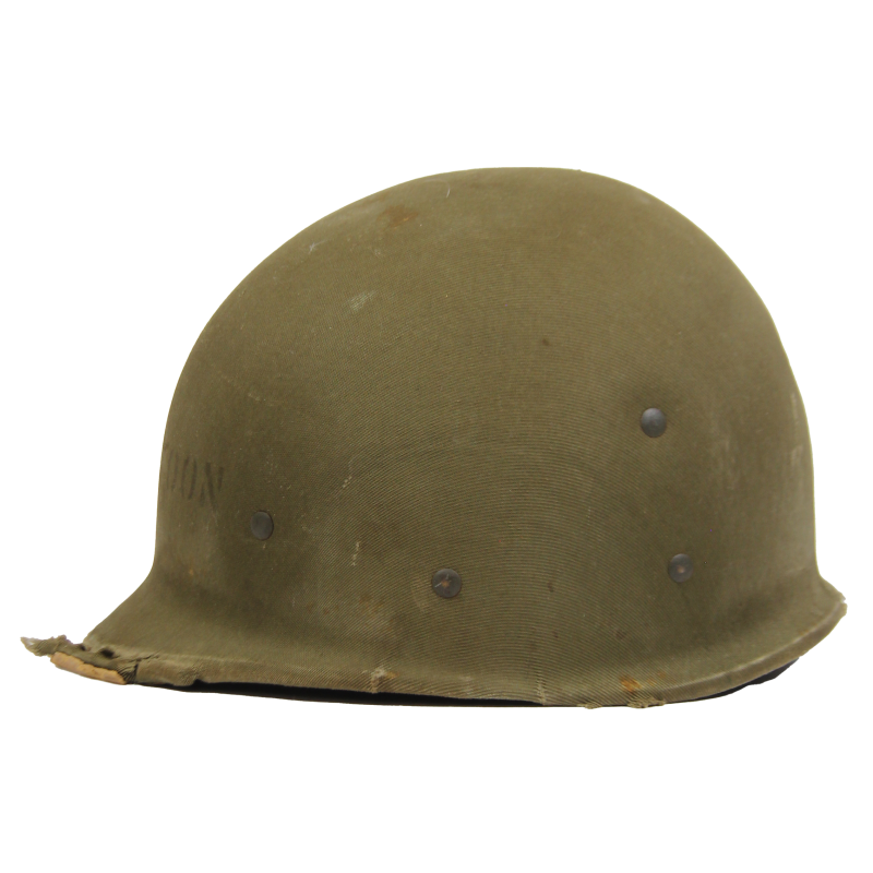 Helmet, M1, Fixed Loops, HAWLEY Liner, F1c Leo Zatoon, 21st Naval Construction Bn., Seabees, PTO