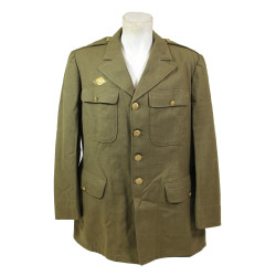 Coat, Serge, Wool, OD, 42R, 1942