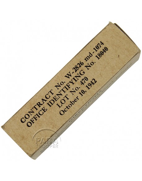 Boîte de tampons de teinture d'iode, HANDY PAD SUPPLY CO. Oct. 1942, pleine