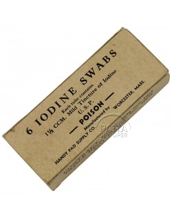Swabs, Iodine, Handy Pad Supply, Sept. 1942