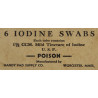 Boîte de tampons de teinture d'iode, HANDY PAD SUPPLY CO. May 1942, pleine