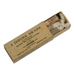 Boîte de tampons de teinture d'iode, HANDY PAD SUPPLY CO. May 1942, pleine