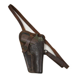 Holster de poitrine M3, BOYT 43, 2nd Lt. Robert Finch, 525th BS, 379th BG, 8th Air Force, USAAF, ETO, 1944