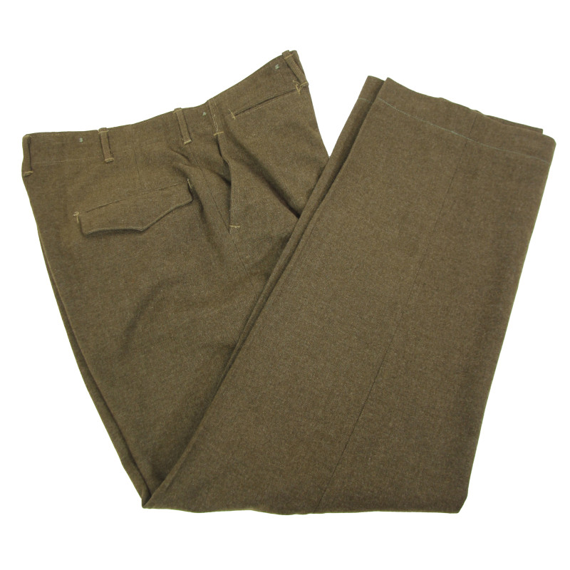 Trousers, Wool Serge, OD, 34 x 35