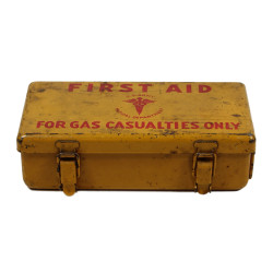 Boîte de premiers secours aux gaz (First Aid Gas Casualties), 1er type