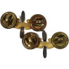 Insignias, Collar, Officer's, USAAF, Pair, Clutch Back