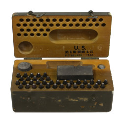 Outfit, Marking, for Stamping Metal, US Army, JAS. H. MATTHEWS & CO. 1942, Complete