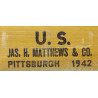 Outfit, Marking, for Stamping Metal, US Army, JAS. H. MATTHEWS & CO. 1942, Complete