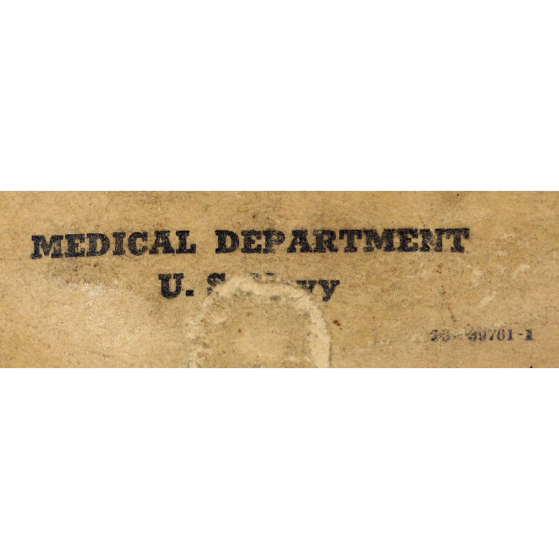 Carnet d'étiquettes de blessés, US Navy, Emergency Medical Tag, 1944