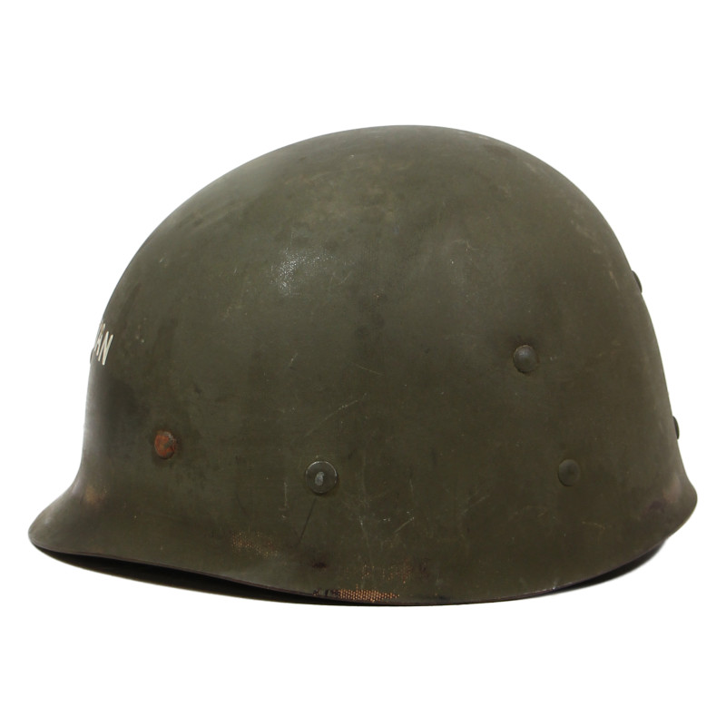 Sous-casque M1 (liner), MSA, A washers verts, Lt. Col. George Mildonian