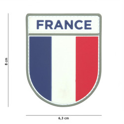 Patch, Tactical, French Shield, 3D