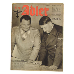 Magazine, Der Adler, Avril 21, 1942, French Edition, Hermann Göring & Adolf Hitler